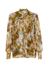 Abstract Botanica Blouse ~ MOS the label