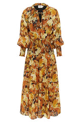 Golden Fall Midi Dress ~ MOS the label