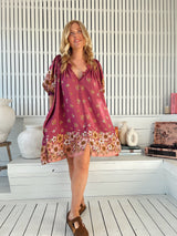 Evelyn Mini Dress - Bee Orchid