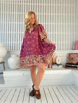 Evelyn Mini Dress - Bee Orchid