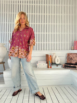 Arden Blouse - Bee Orchid