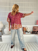 Arden Blouse - Bee Orchid