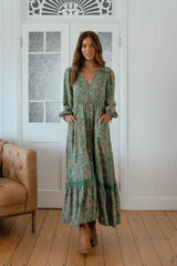 Carmen Maxi Long sleeve - Sagewood