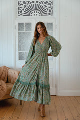 Carmen Maxi Long sleeve - Sagewood
