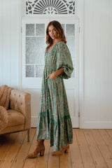 Carmen Maxi Long sleeve - Sagewood