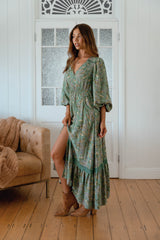 Carmen Maxi Long sleeve - Sagewood