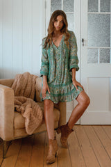 Abio Mini Dress - Sagewood
