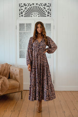 Teresa Maxi Dress - Midnight Meadow
