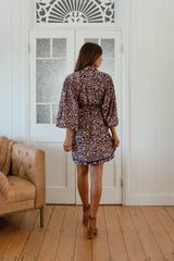 Beverly Shirt Dress - Midnight Meadow