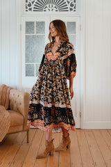 Boheme Midi Dress - Jardin