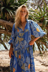 Loretta Maxi Dress - Blue Bell