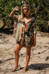 Flora Shorts - Cacao Mist