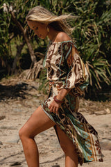 Zia Wrap Skirt- Cacao Mist