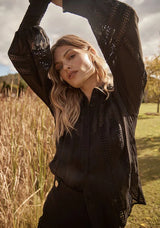 Summer Rays Blouse -Black ~ MOS the label