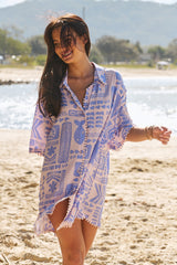 Dustin Shirt Dress - Mai Tai