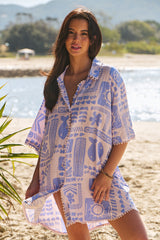 Dustin Shirt Dress - Mai Tai