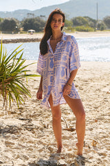 Dustin Shirt Dress - Mai Tai