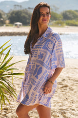 Dustin Shirt Dress - Mai Tai
