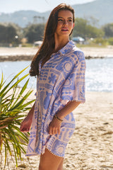 Dustin Shirt Dress - Mai Tai
