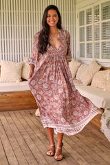 Boheme Midi Dress - Indah