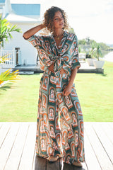 Hibiscus Pants - Emerald Arches