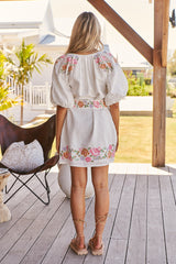 Ophelia Mini Dress-Ivory ~ MOS the label