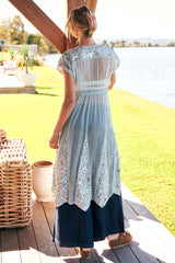 Make A Splash Embellished Top ~ Free People