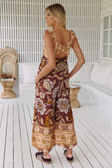 Bali Albright Jumpsuit ~Coffee Combo- Free People