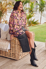 Novella Shirt - Apricot Blossom