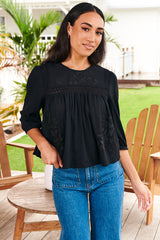 Chantelle Top ~ Black - Salena