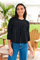 Chantelle Top ~ Black - Salena