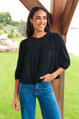 Chantelle Top ~ Black - Salena