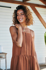 Lou Maxi Dress Gingernut - Rhodes