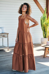 Lou Maxi Dress Gingernut - Rhodes
