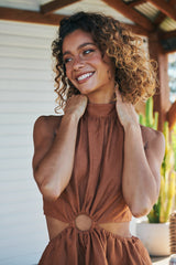 Olivia Mini Dress - Gingernut