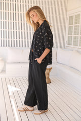 Cici pant - Love is all around Black