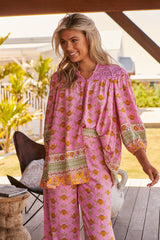 Florence Blouse - Blushing Meadow