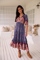 Eve Lace Midi Dress - Laney