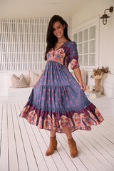 Eve Lace Midi Dress - Laney