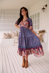 Eve Lace Midi Dress - Laney