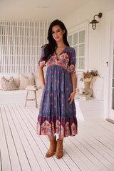 Eve Lace Midi Dress - Laney