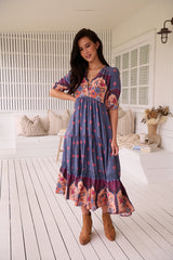 Eve Lace Midi Dress - Laney