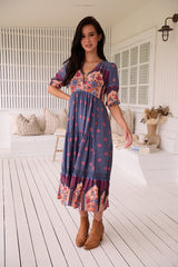 Eve Lace Midi Dress - Laney