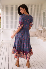 Eve Lace Midi Dress - Laney