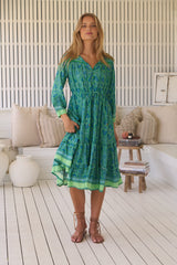 Olly Midi Dress - Tranquility