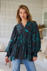 Paloma Blouse - Midnight Lilly