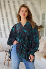 Paloma Blouse - Midnight Lilly