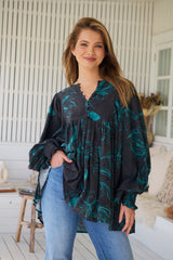 Paloma Blouse - Midnight Lilly