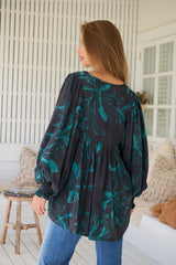 Paloma Blouse - Midnight Lilly