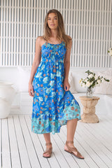 Natalia Midi Dress - Love In Mist